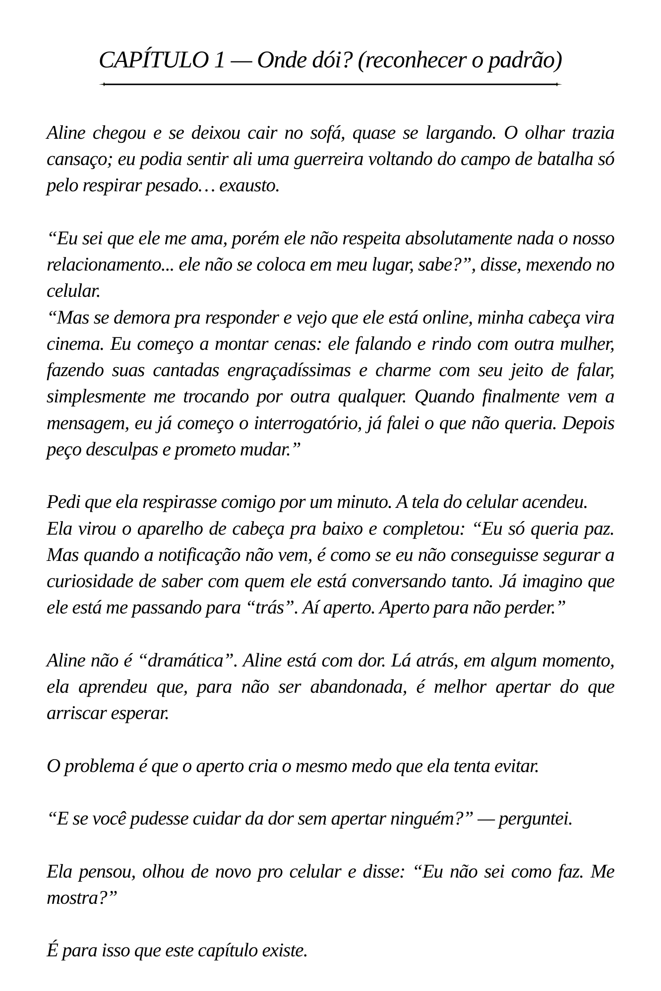 Prévia do Capítulo 1 do livro Coração Autônomo
